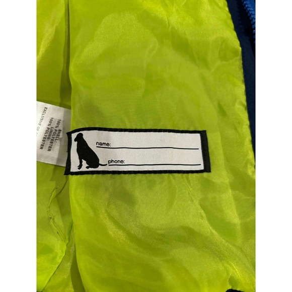 Eddie Bauer Kids Hooded Rain Jacket Blue Navy Green Size S 7 8 Lightweight - Picture 5 of 13